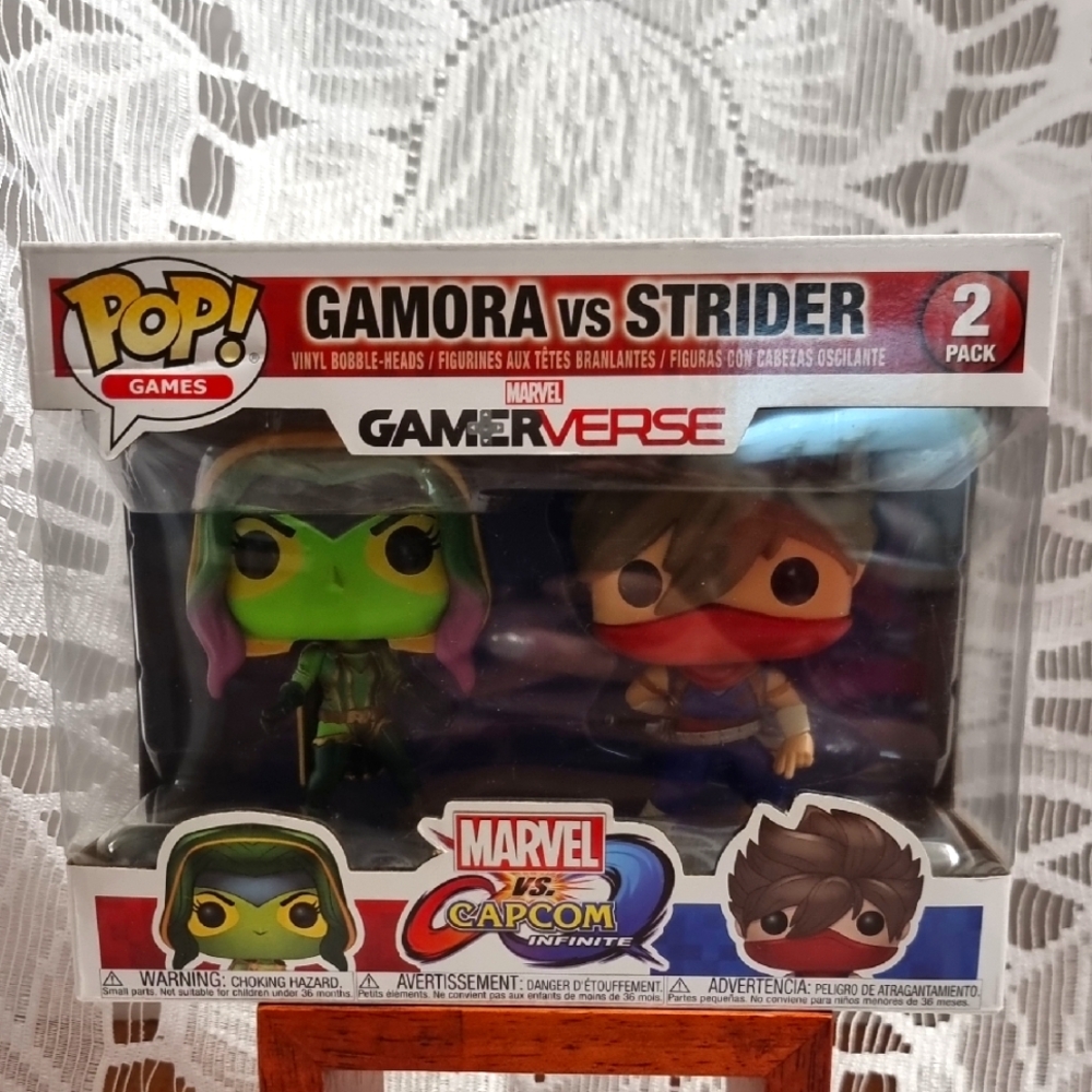 Funko Pop! Games: Marvel VS Capcom - Gamora VS Strider Vinyl Figures 2 Pack